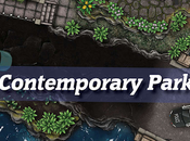 Battle Maps: Contemporary Park 40x30, PenguinComics