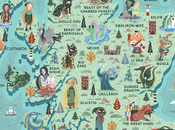 Mapa criaturas míticas Escocia, Neil Parkinson