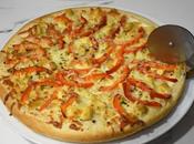 Pizza pollo pimiento rojo