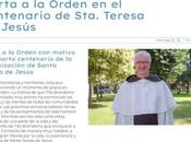Carta General OCarm Centenario canonización Teresa Jesús