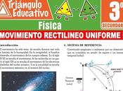 Movimiento Rectilíneo Uniforme para Tercero Secundaria