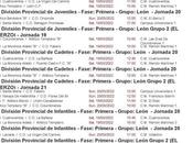 Jornada fútbol base Bierzo. Horarios campos