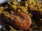 Receta paella pollo marisco