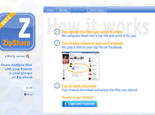 ZipShare Comparte archivos Facebook