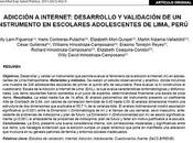 Adicción internet: Desarrollo validación instrumento escolares adolescente Lima, Perú Lam-Figueroa col.