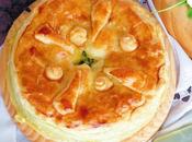 Pastel Pascua espinacas, requesón huevos torta Pasqualina