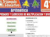 Propiedades Ejercicios Multiplicación División para Cuarto Secundaria