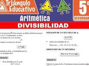 Divisibilidad para Quinto Secundaria