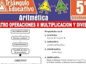 Cuatro Operaciones Multiplicación División para Quinto Secundaria