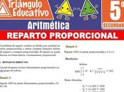 Reparto Proporcional para Quinto Secundaria