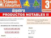 Productos Notables para Tercero Secundaria