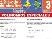 Polinomios Especiales para Tercero Secundaria