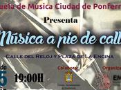 “Música Calle” Escuela Música Ciudad Ponferrada sale calle formato miniconciertos