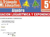 Ecuación Logarítmica Exponencial para Quinto Secundaria
