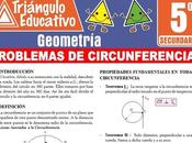 Problemas Circunferencias para Quinto Secundaria