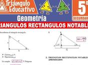 Triángulos Rectángulos Notables para Quinto Secundaria