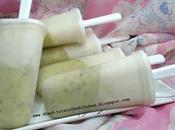 Sucettes glacées kiwi lait noix coco coconut milk popsicles paletas leche مصاصات الكيوي حليب الهند المجمدة: