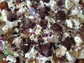 Carpaccio tomate, pepino cebolla tapenade queso feta