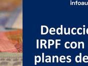 deducciones IRPF autónomos nuevos planes pensiones empleo