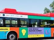 Buses eléctricos para alcaldes visita