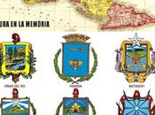 Mapa Escudos antigua división político administrativa República Cuba