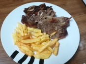 Chuletillas cordero maceradas patatas