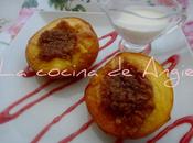 Melocotones rellenos horno