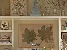 Decorar hojas prensadas
