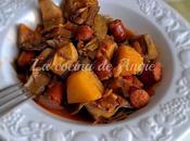 GUISO ALCACHOFAS CHISTORRA (Navarra)