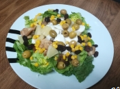 Ensalada pollo setas