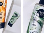 lanzamientos Organic Shop: limpiadora facial, tónico cremas hidratantes.