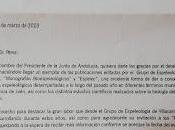 Recibimos carta Secretario General Presidencia Junta Andalucía