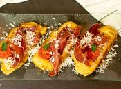 Torrija salada jamón queso