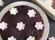 Tarta chocolate estilo francés decorado floral