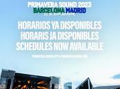 Horarios Primavera Sound 2023 Barcelona Madrid