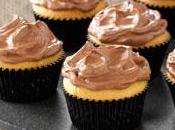 Cupcakes mantequilla maní frosting chocolate