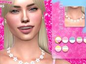 Sims Accessory: Barbie movie flower necklace women