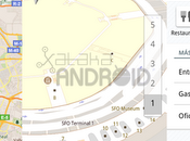Google Maps para Android, interiores auropuertos centros comerciales