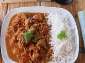 Curry contramuslos pollo deshuesados, frutos secos zanahorias guarnición arroz marisma, receta fácil sabor exótico