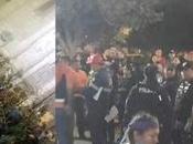 Caída estructura pirotécnica interrumpe celebración Luis Plaza Armas