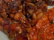 Conejo horno soja fritada