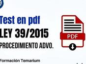 Test oposiciones 39/2015 Procedimiento Administrativo Común