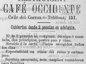1894: Restaurant Café Occidente