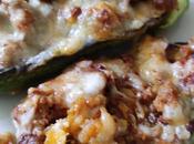 Calabacines rellenos carne