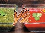 Salsa verde contra salsa roja
