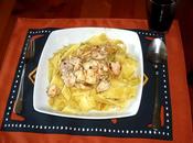 Papardelle aglio, olio, pollo peperoncino