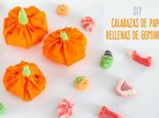 DIY: Calabazas papel rellenas chuches para halloween