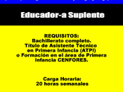 Educador-a Suplente