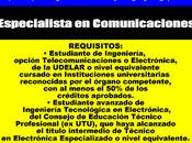 Especialista Comunicaciones