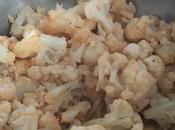 Coliflor hervida rehogada